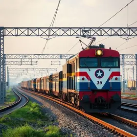 trens linhas separadas cargas passageiros