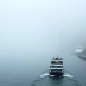 nevoeiro paralisa porto