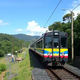 Linha da CPTM em Taboão da Serra