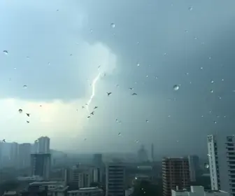 tempestade e granizo
